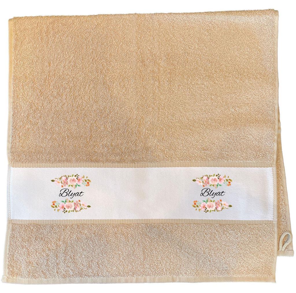 Huuraa Handtuch Blyat russisch Blumen 50x100cm Sand Baumwolle Handtuch Geschenkidee