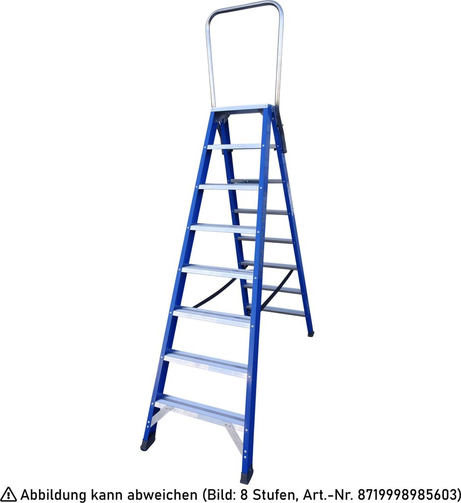 ASC Pro-Line XD-Stufenstehleiter DT-12 doppelseitig 12 Stufen mit 5,00m Arbeitshöhe