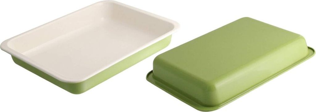 Zenker Grill- und Ofenform Emaille (40 x 5,5 x 29 cm) SPECIAL COOKING, rechteckige Auflaufform mit Emaille-Versiegelung, Bräterform für Braten & ...