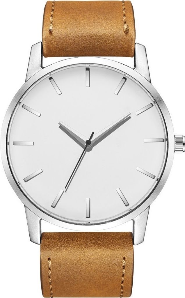 Frosted Uhr für Herren - Sportlich Elegante Herrenuhr in Braun/Weiß KP11464