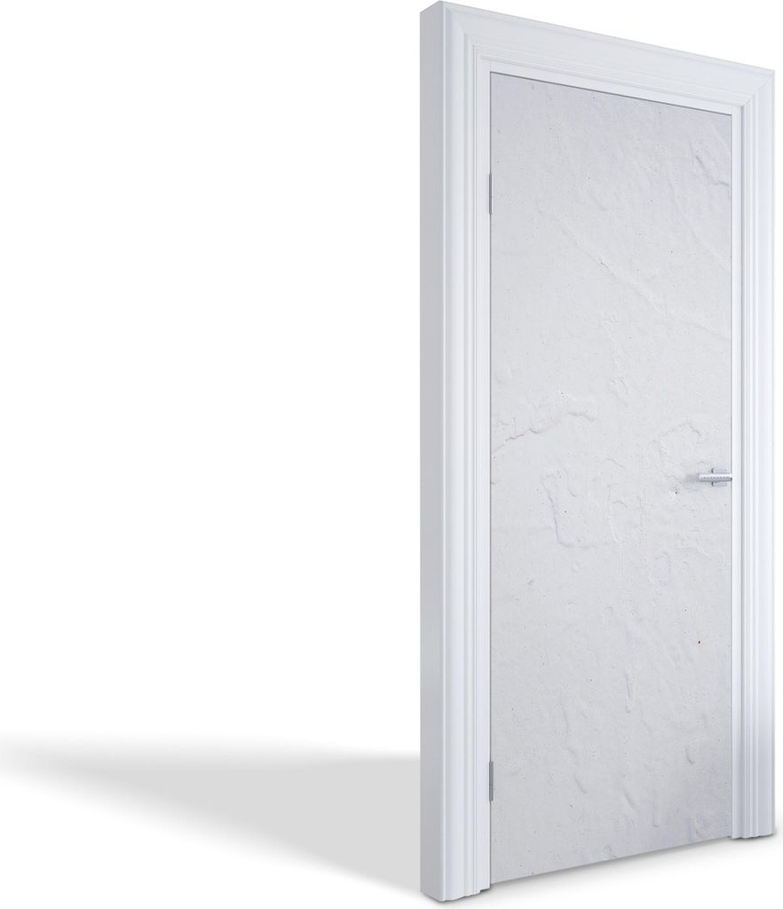 Türfolien Design Selbstklebende Wandsticker Türtapeten - Weiße Textur - 75 x 205 cm