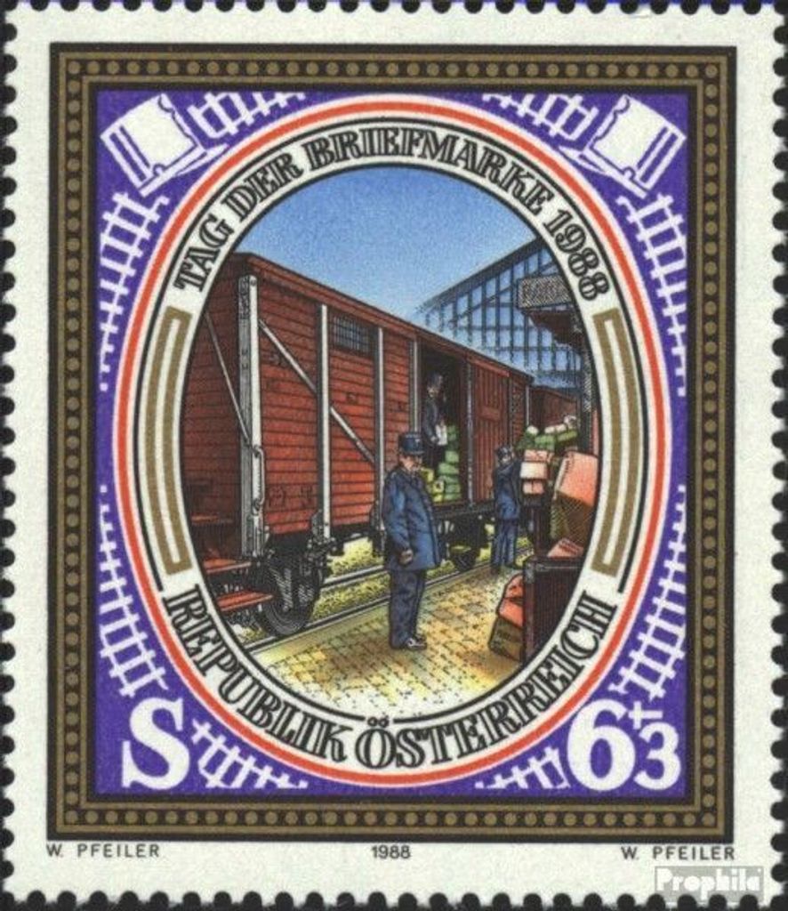 Briefmarken Österreich 1988 Mi 1942 (kompl.Ausgabe) postfrisch Tag d. Briefmarke