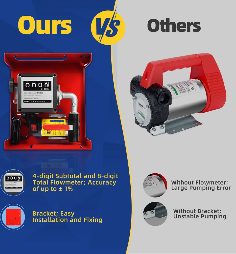 Pompe à carburant auto-amorçante grand débit de 45 L/min - 4