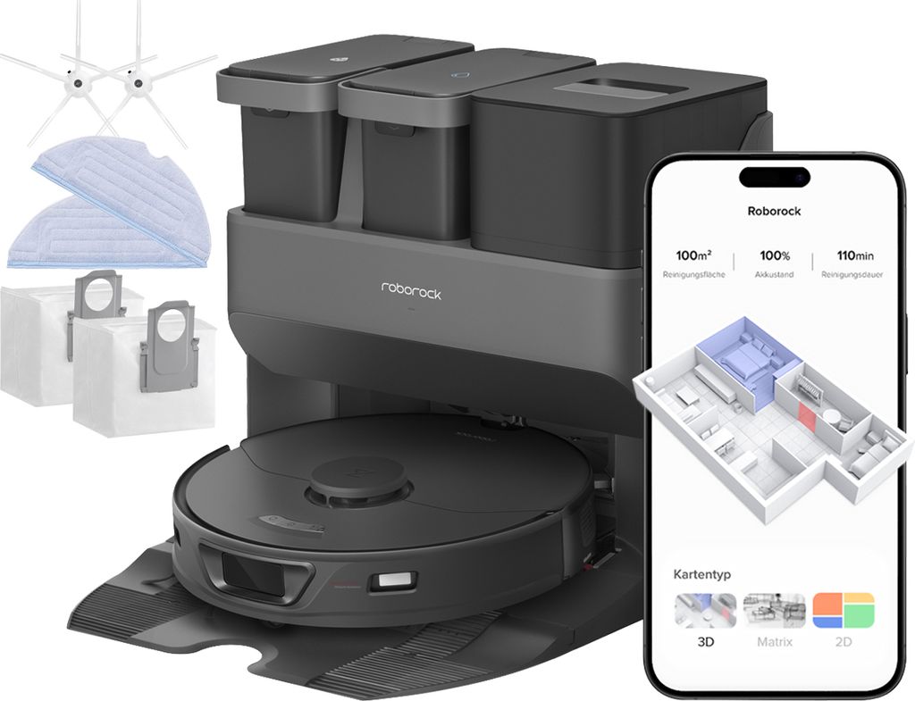 Roborock S7 Max Ultra Staubsauger Roboter mit Zubehör-Set, Produktbild 10
