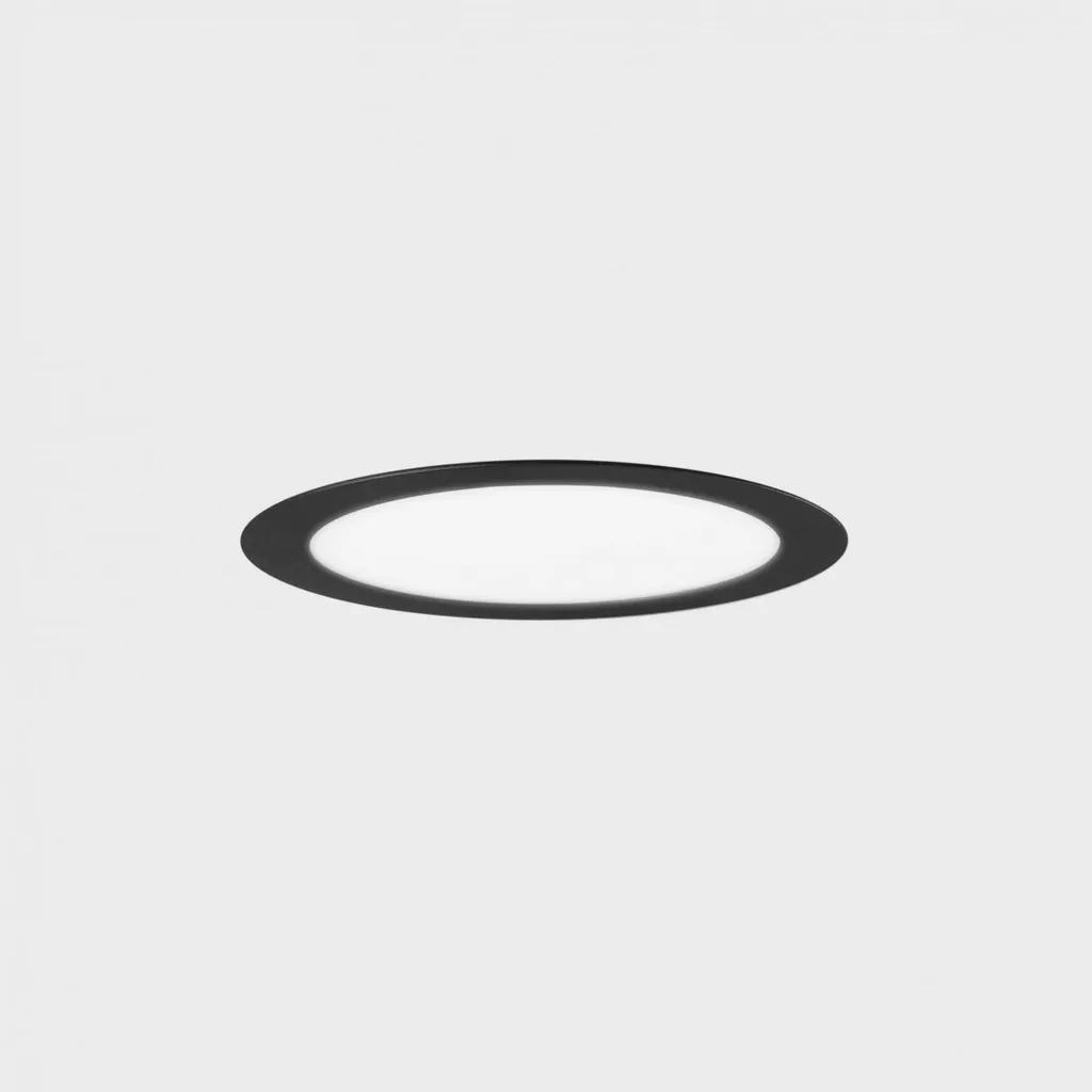 Éclairage Bureau et Commerce Encastré DISC Noir 12W DALI 4000K KOHL