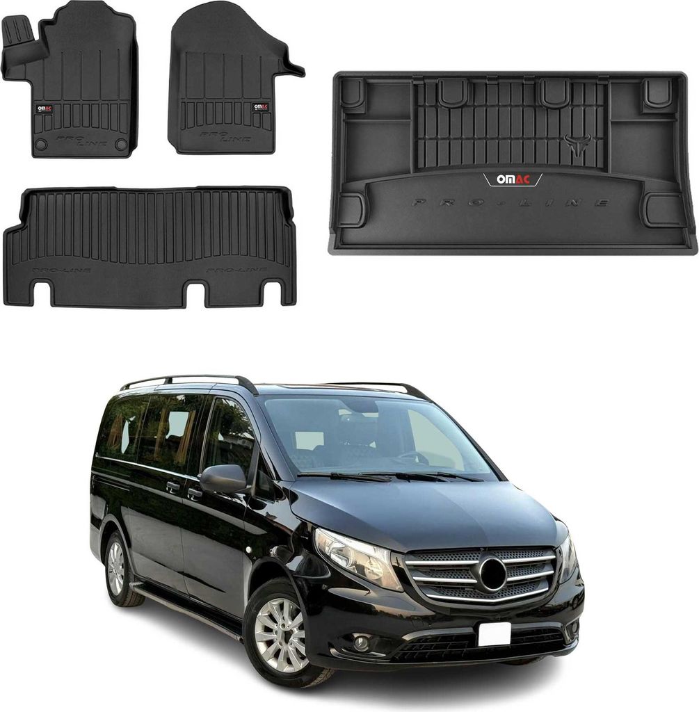 Kit tappetini e baule per Mercedes Vito W447 2014-2022 TPE Immagine del prodotto 