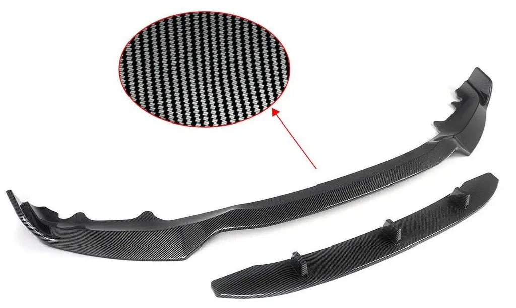Lèvre Avant en ABS Durable Look Carbone Style M Performance Noir - 2