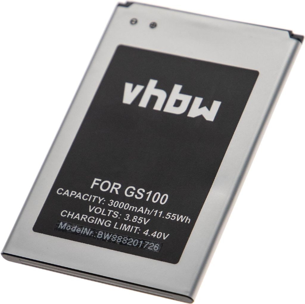 vhbw Akku kompatibel mit Gigaset GS100 Handy Smartphone Telefon (3000 mAh, 3,85 V, Li-Ion)