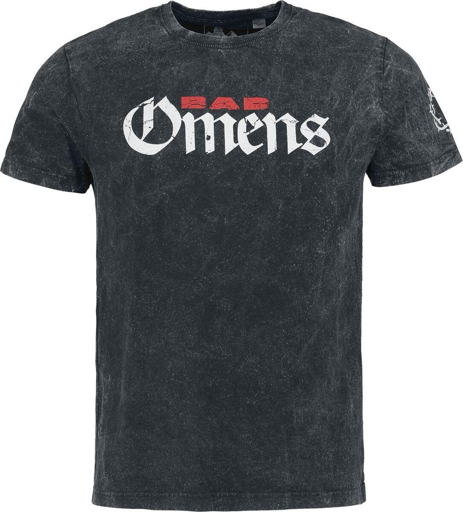 Bad Omens T-Shirt Herren Villain charcoal Band-Merch, Bands 100% Baumwolle 3XL