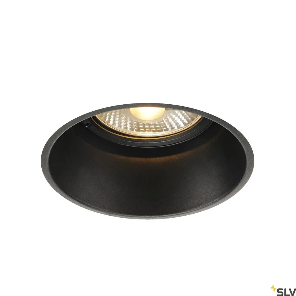 Downlight Horn-T Nero Ø185mm GU10 ES111 | Luce da Incasso Tecnica