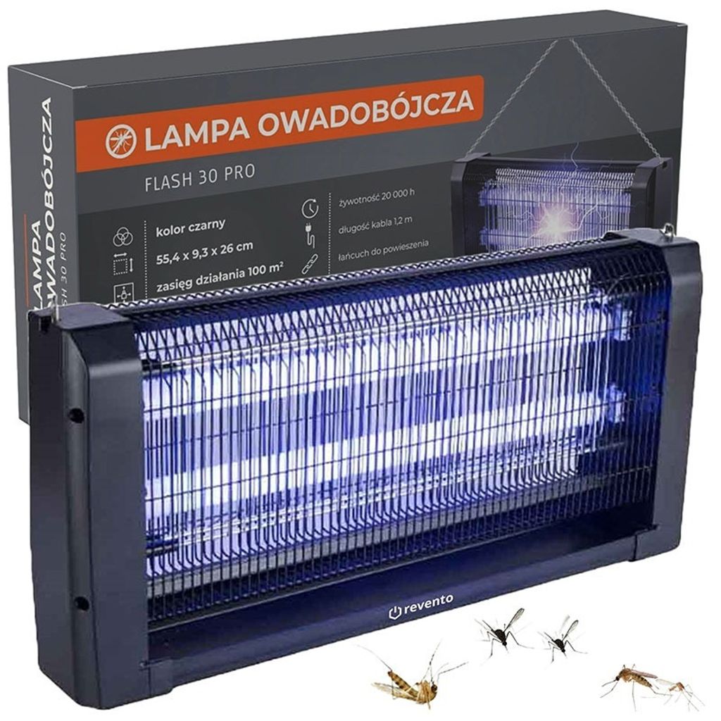 REVENTO® Lampa Owadobójcza Uv - Na Owady Komary Ćmy Mole Zdjęcie produktu 