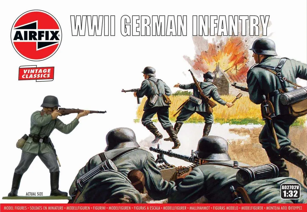 Créez votre Diorama WWII avec l'Infanterie Allemande 1:32 Airfix Original