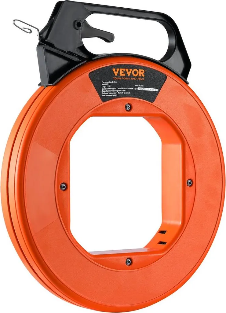 Ruban de tirage en acier de 73m avec boîtier ergonomique et non conducteur