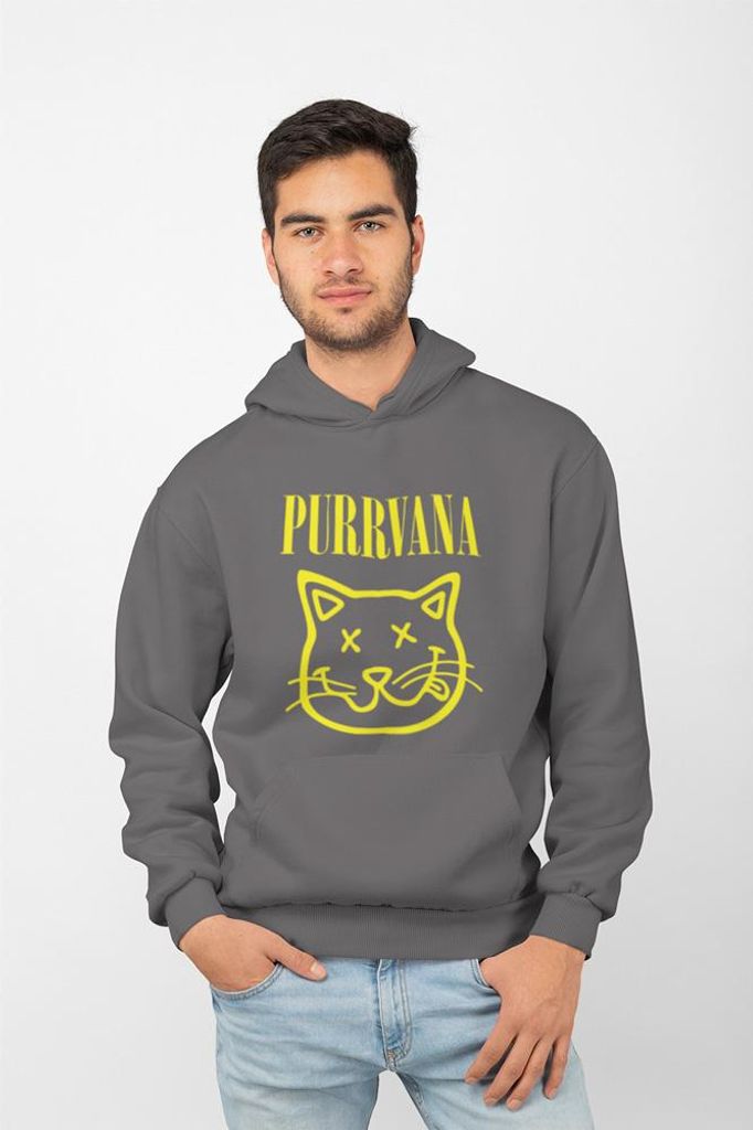 D&B Uni Hoodie ZN00009 Purrvana Anthrazitgrau-Größe M