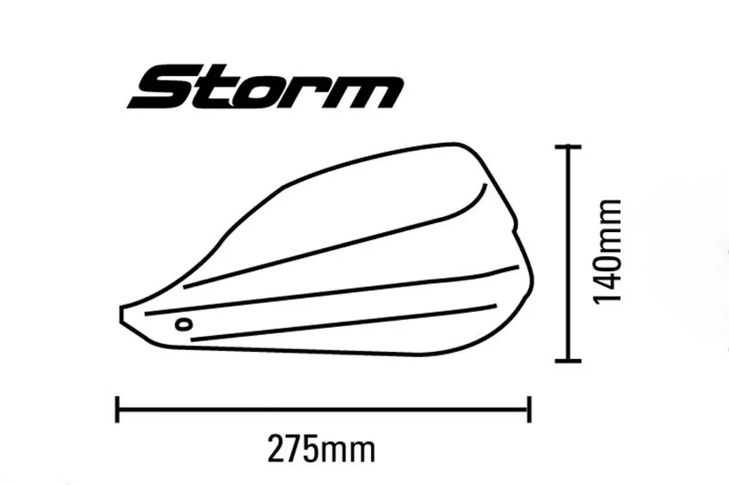 Kit protège-mains noir Barkbusters STORM S7 filetage interne 6mm 8mm - 4