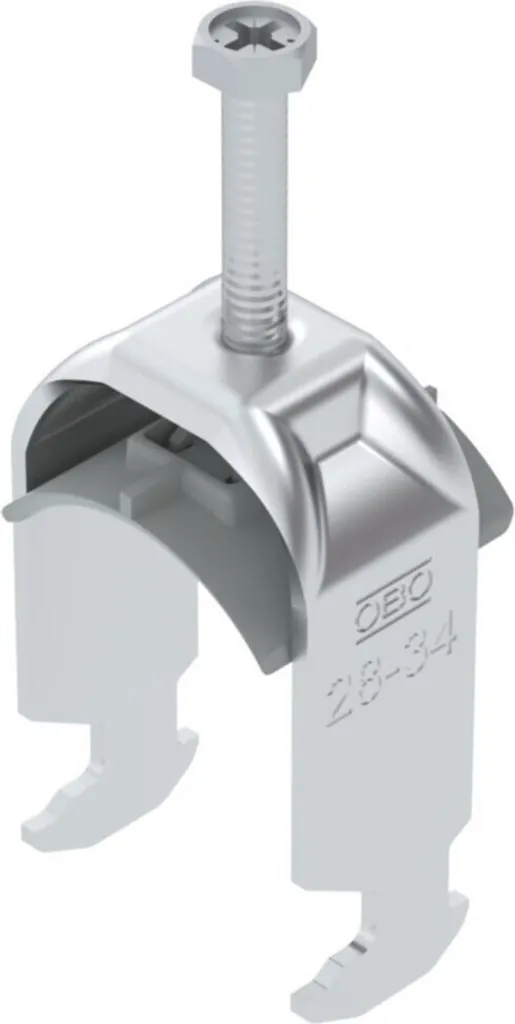 Attache de câble pour rail C OBO Bettermann BS-H1-K-34 ALU 1186429