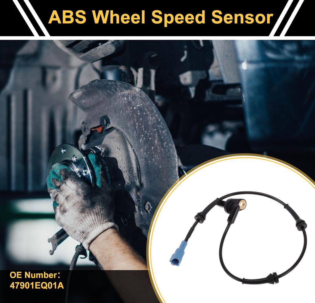 ABS Radsensor Antiblockiersystem Sensor Nr.47901EQ01A für Nissan X-Trail 2002-2007 1 Stück Links Hinten