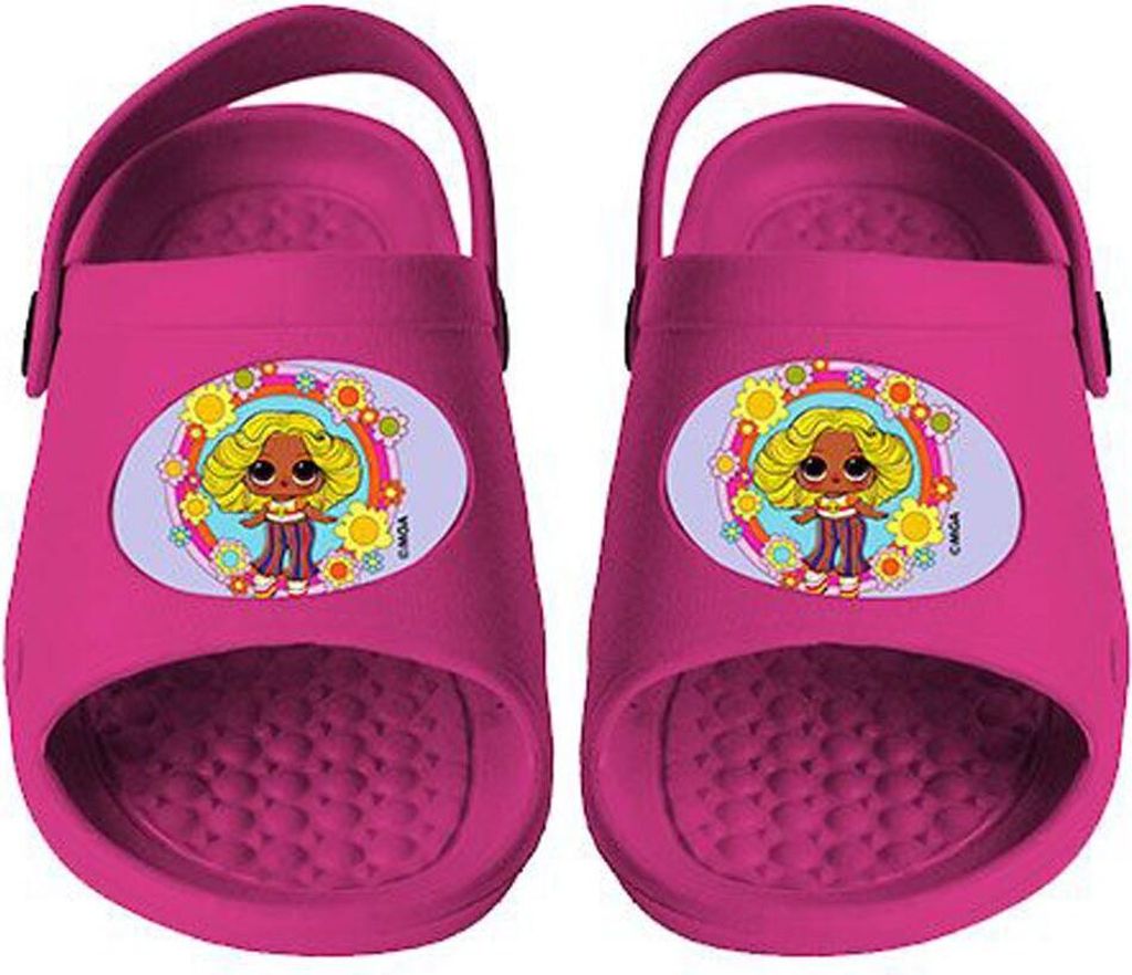 LOL Surprise Hausschuhe Rutschfeste Clogs für Mädchen mit buntem Design Rosa 24/25