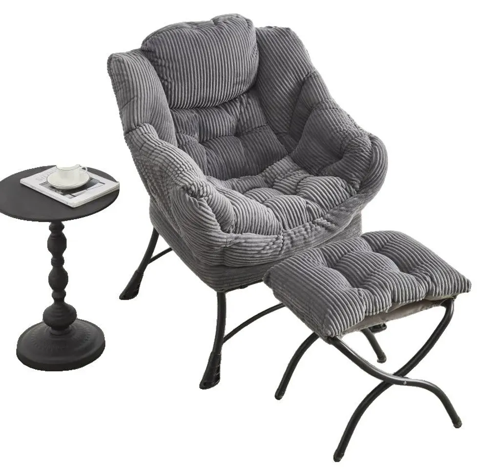 Fauteuil inclinable ergonomique contre le mal de dos - Tissu gris CQY