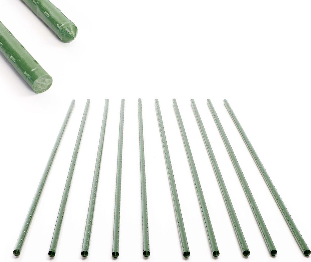 Toboli Lot de 10x Tuteurs Plantes – Ø 11 x 1500 mm – en Image du produit 