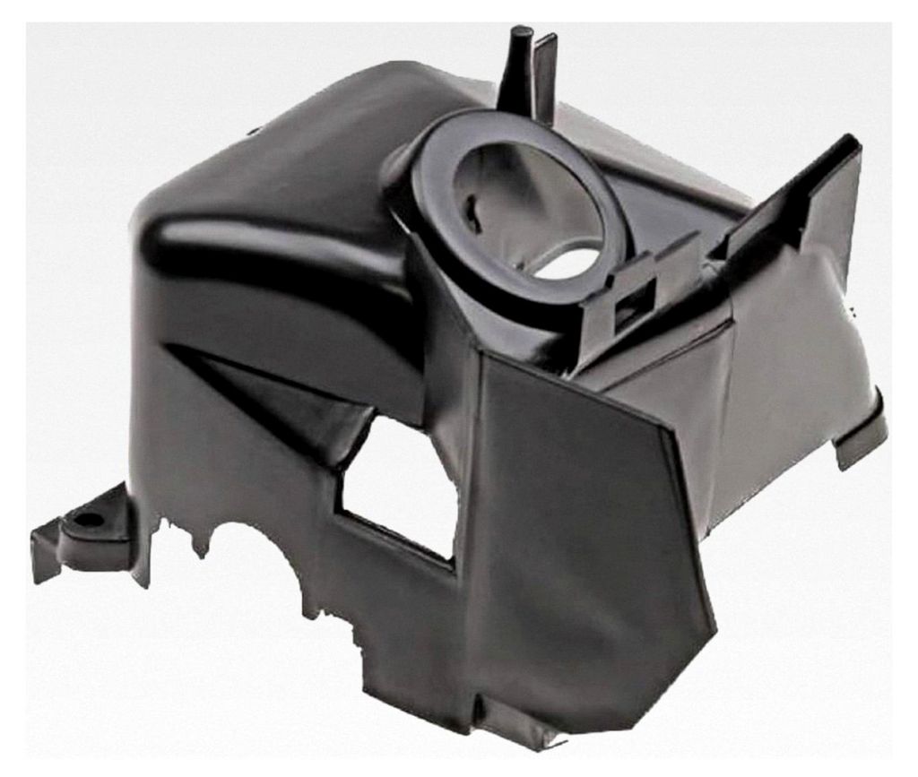 Obere Zylinderabdeckung für Peugeot Speedfight 1/2 AC, TKR, Vivacity, Elystar 50 2T – Zylinderverkleidung Hitzeschutz Kunststoff schwarz
