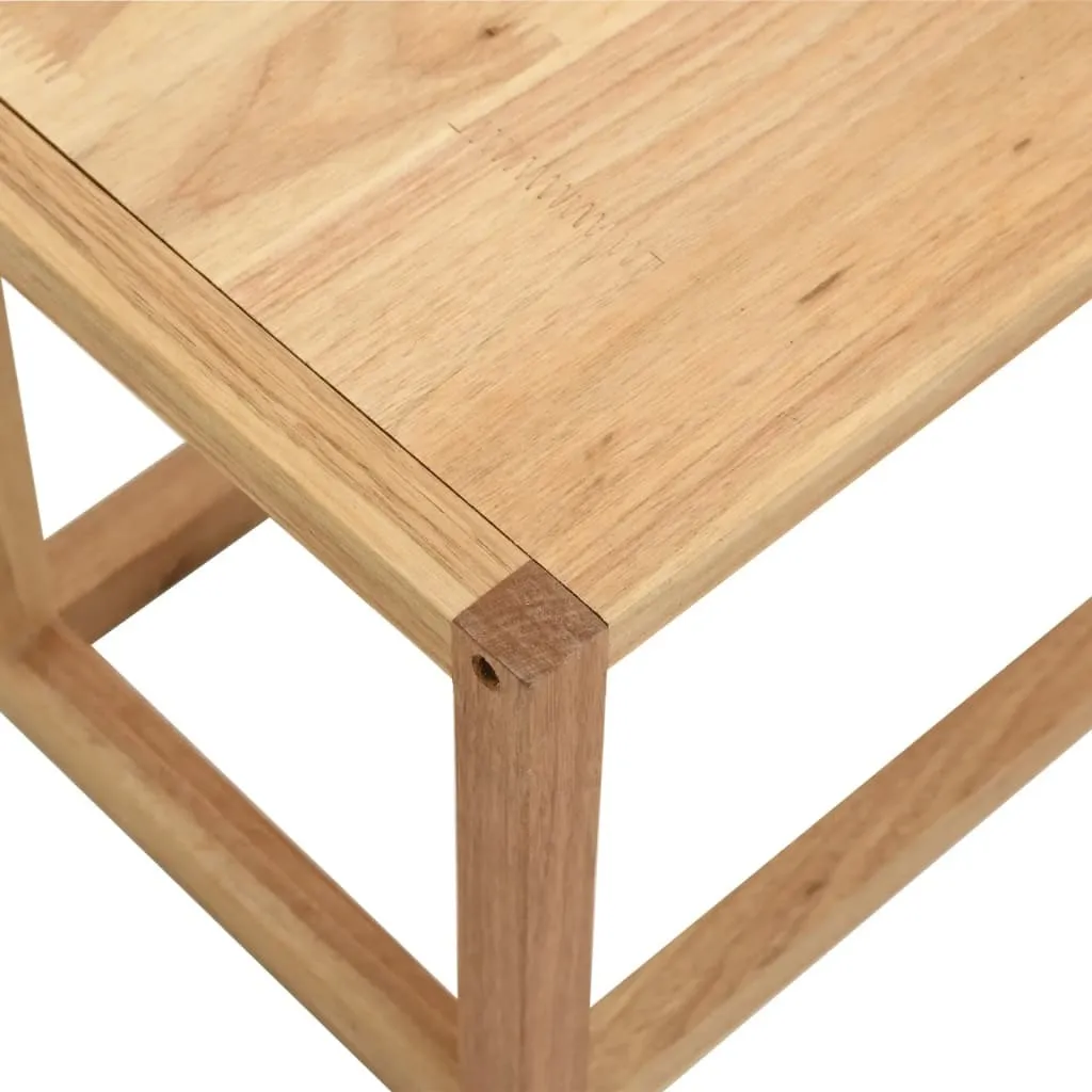 The Living Store Portasciugamani Naturale Noce Massiccio 60x20x20 - 5