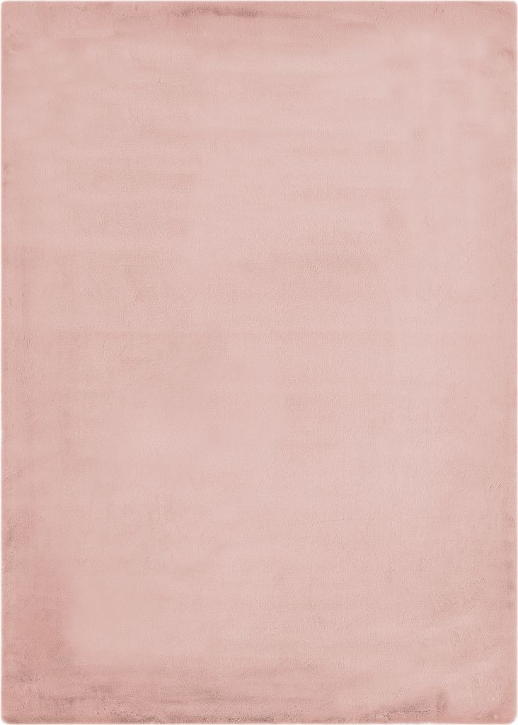 Fellteppich Eckig 120 x 170 cm Rosa besonders weicher Hochflor