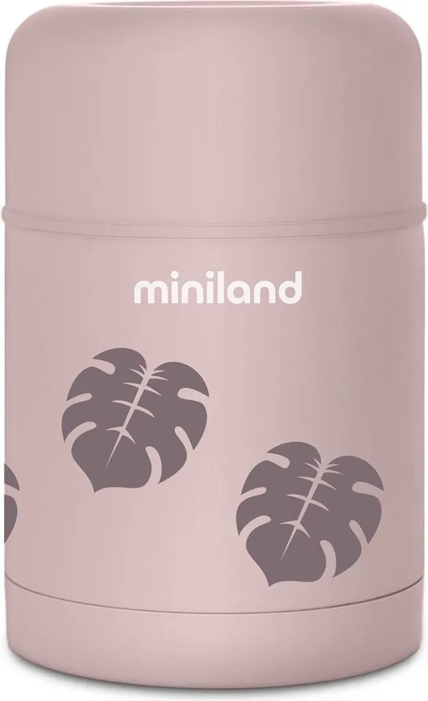 Termos per alimenti Miniland Terra, 600 ml, rosa/foglia