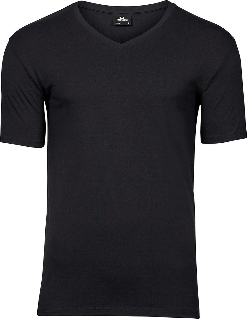 Tee Jays - T-Shirt für Herren, Stretch RW10904 (XXL) (Schwarz)