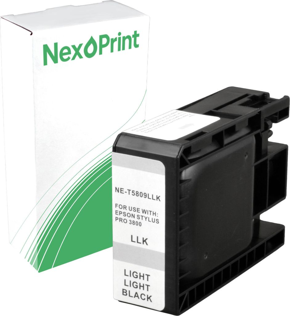 NexoPrint C13T580900 foto grau (photo grau) Druckerpatronen kompatibel zu Epson Stylus Pro 3800 Stylus Pro 3880 Stylus Pro 3880 Designer Edition - ...