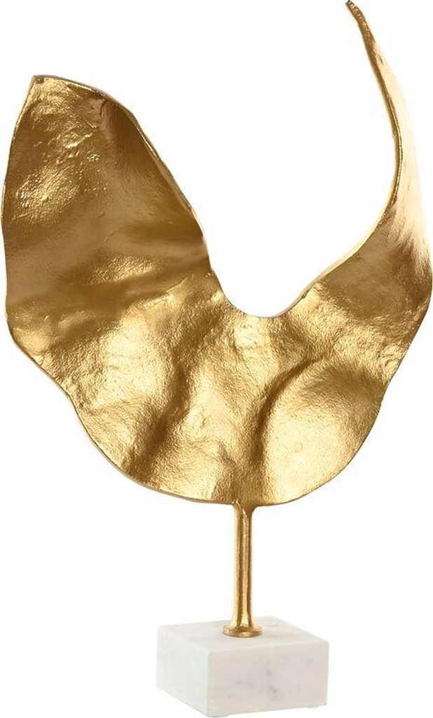 Deko-Figur Home ESPRIT Weiß Gold abstrakt 38 x 10 x 55 cm