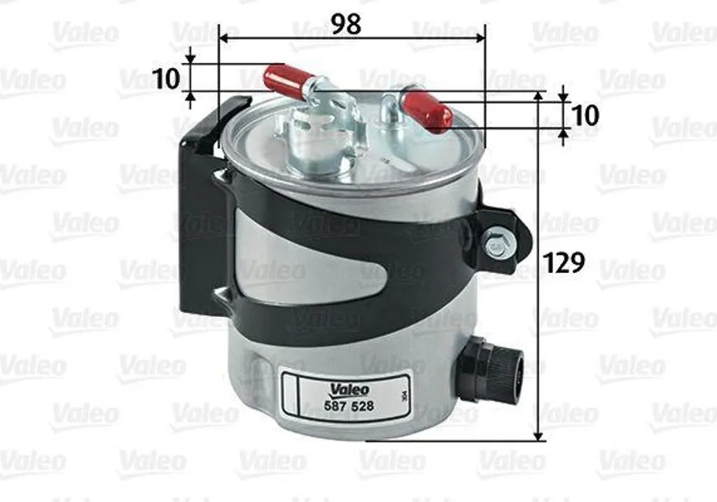 Filtre à essence Valeo 587528 pour Logan et Megane de haute qualité