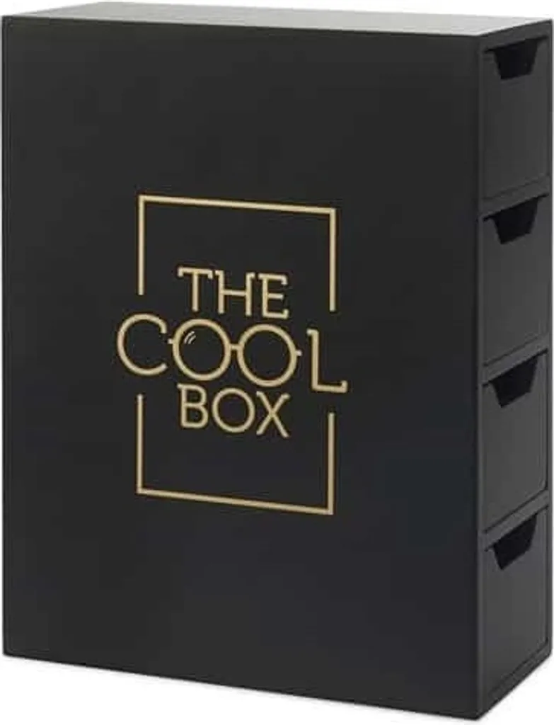 Porta Occhiali da Sole Balvi The Cool Box Nero - 4 Scomparti Feltro