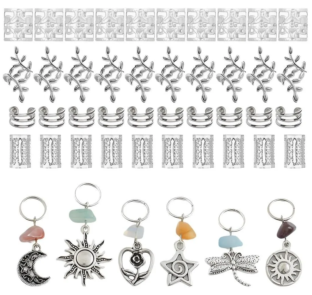 Décorez et fixez vos dreadlocks facilement avec ce kit de 46 bijoux