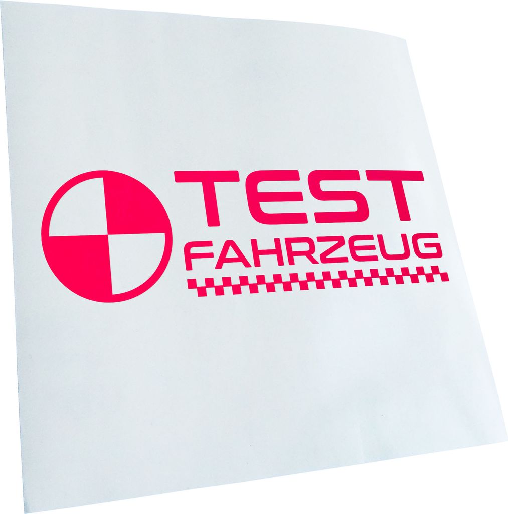 hauptsachebeklebt Kiwistar - Autoaufkleber - Testfahrzeug - Crashtest Dummy Heckscheibe - Aufkleber für Auto Kfz Fahrrad, LKW, Truck Mofa
