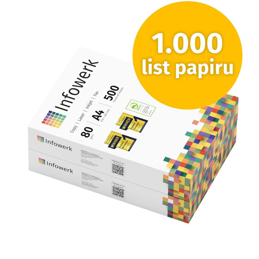 Infowerk Papier do drukarek Papier do kopiowania 1000 Zdjęcie produktu 