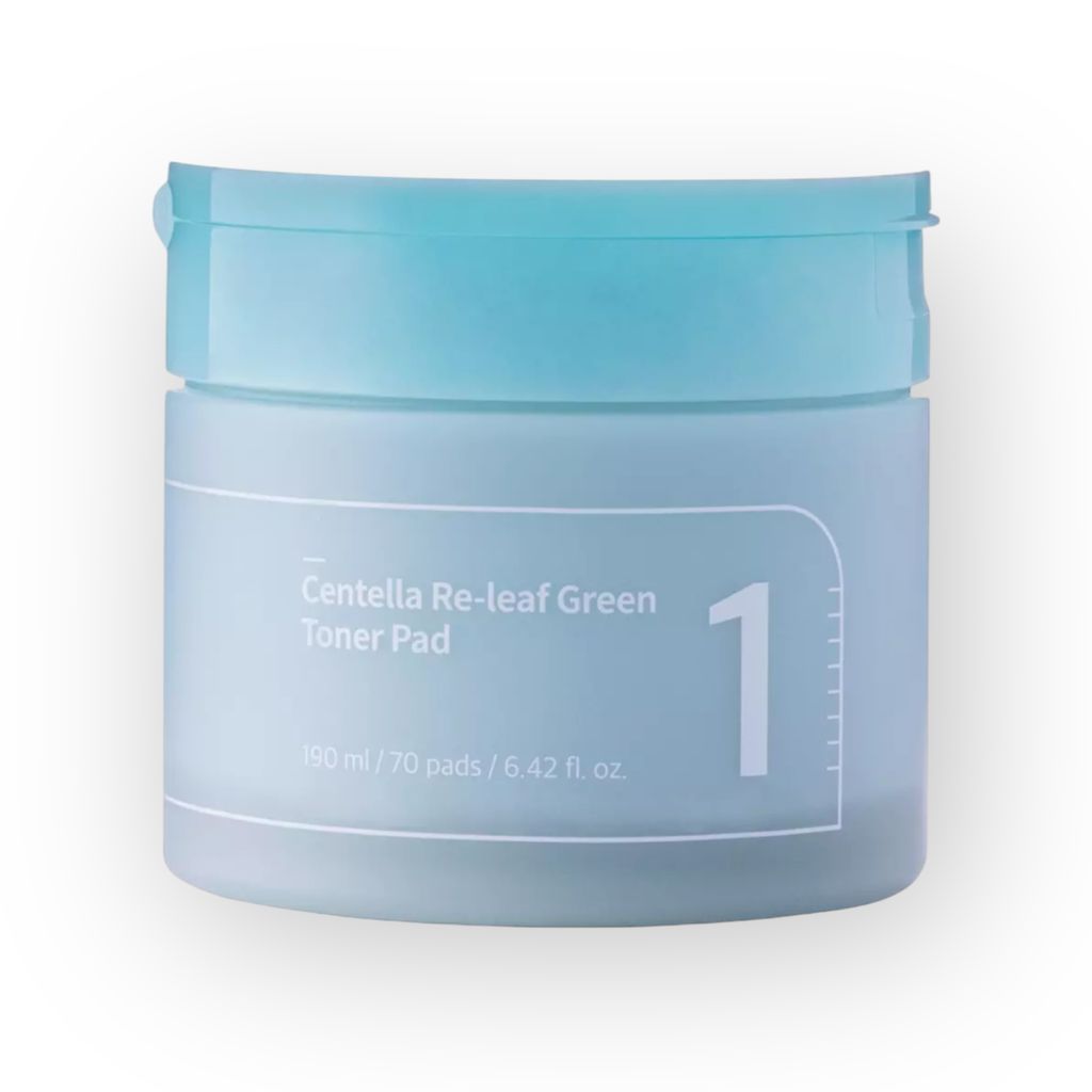 Numbuzin Nr. 1 Centella Re-leaf Green Toner Pad 70 Stück – beruhigende Gesichtspads