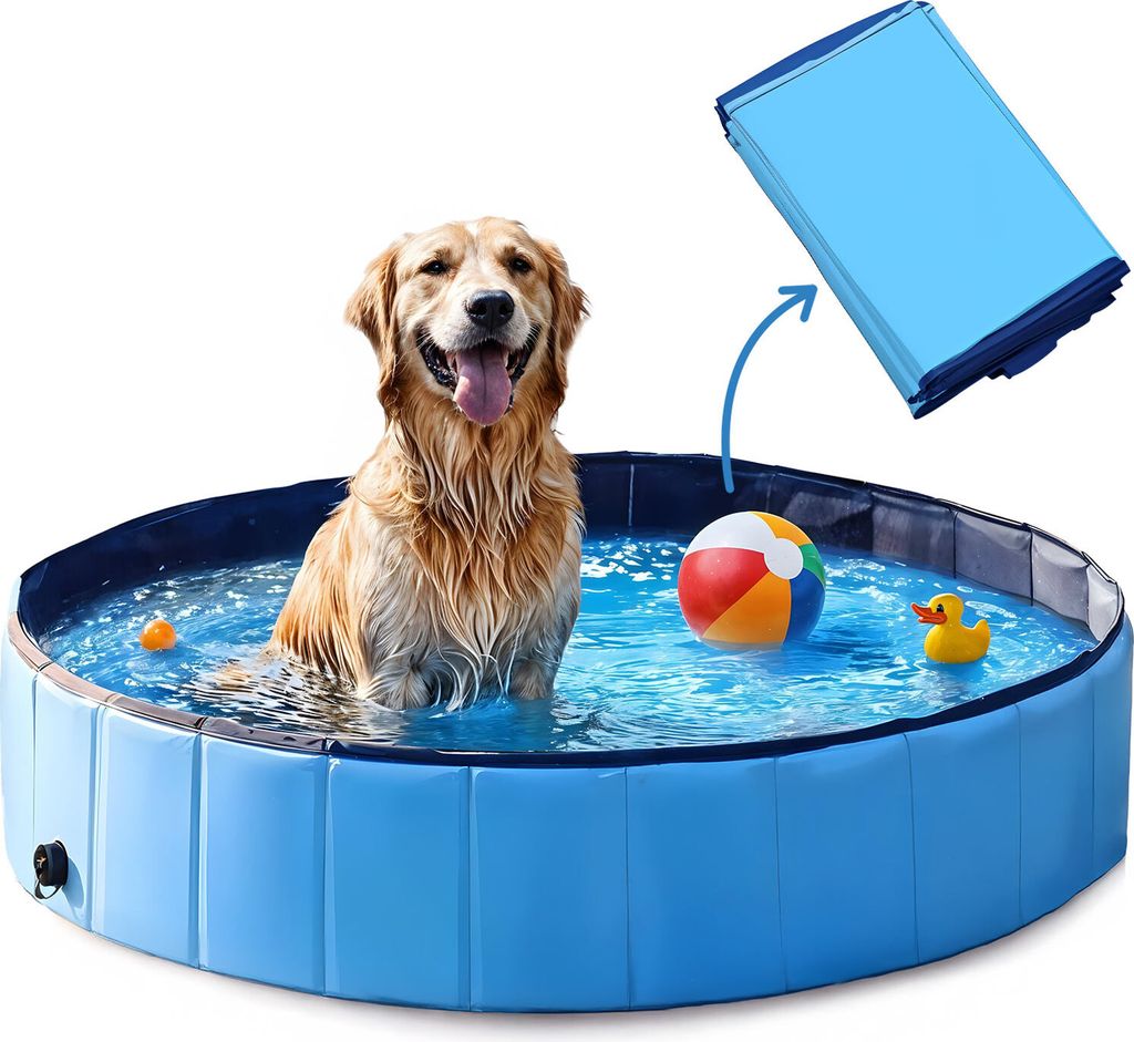 Gartenpool für Hunde und Kinder ideal für die Gartenterrasse DEXTER 80x20cm