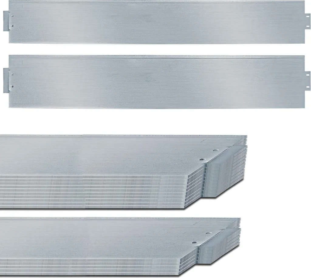 Bordure de jardin pour délimiter les parterres et allées 50m argent