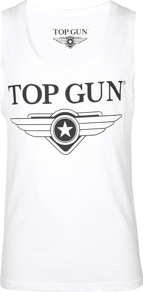 Top Gun Tank Top Engine TG20191002 Herren white XS