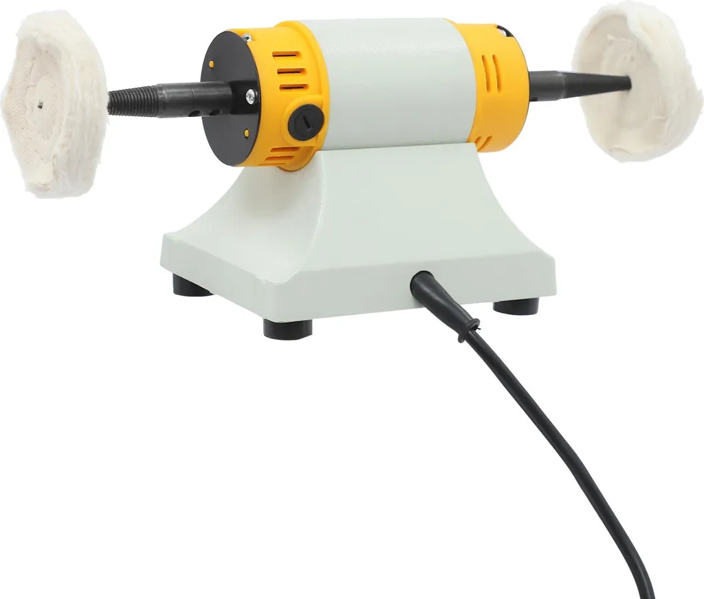 Machine à polir les bijoux rotative de table jaune à vitesse variable