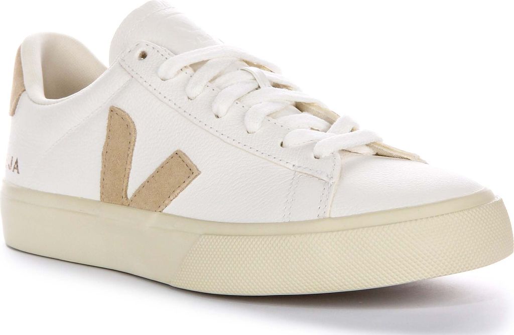 Veja Campo Chromefree Almond Logo Wildleder Damensneaker in Produktbild 