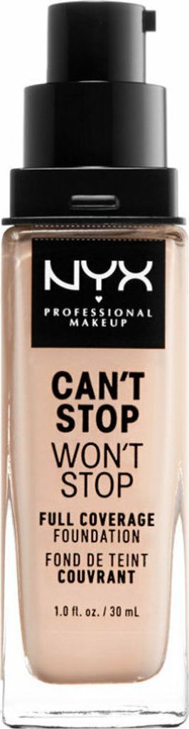 NYX Professional Makeup Can't Stop Won't Stop Full Coverage Foundation Light Porcel 30ml