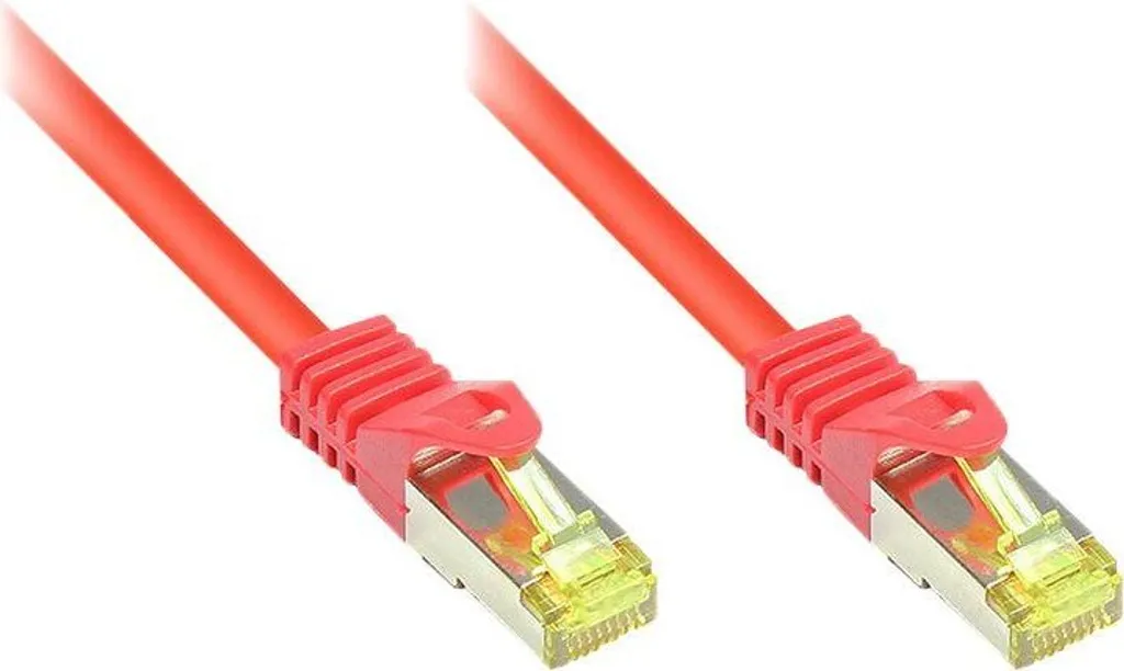 Cavo Ethernet 50m Cat7 S/FTP PiMF Rosso - Rame OFC 600MHz LSZH