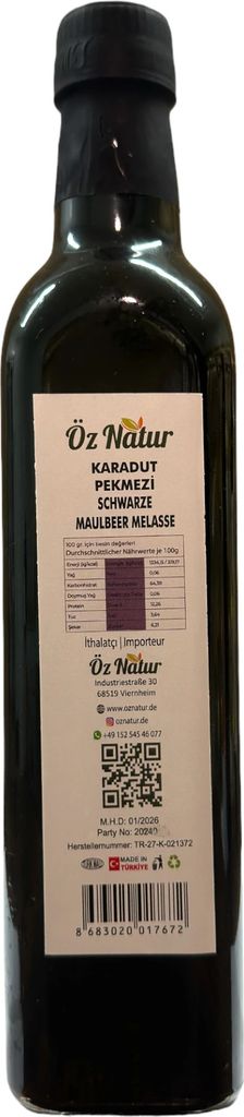Öz Natural | Melasa z czarnej morwy 700g Zdjęcie produktu 