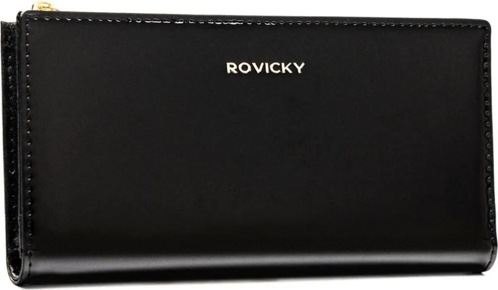 Portefeuille homme Rovicky311360 format italien en cuir souple noir