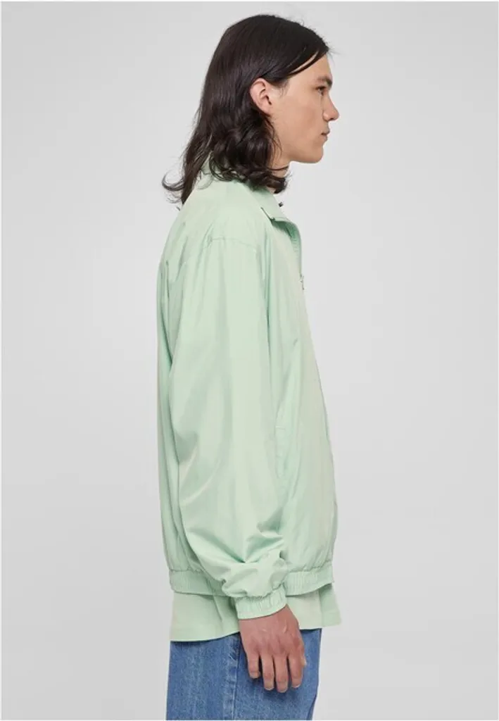 Giacca Urban Classics Wide Track Jacket Verde Vintage 3XL Oversize - 4