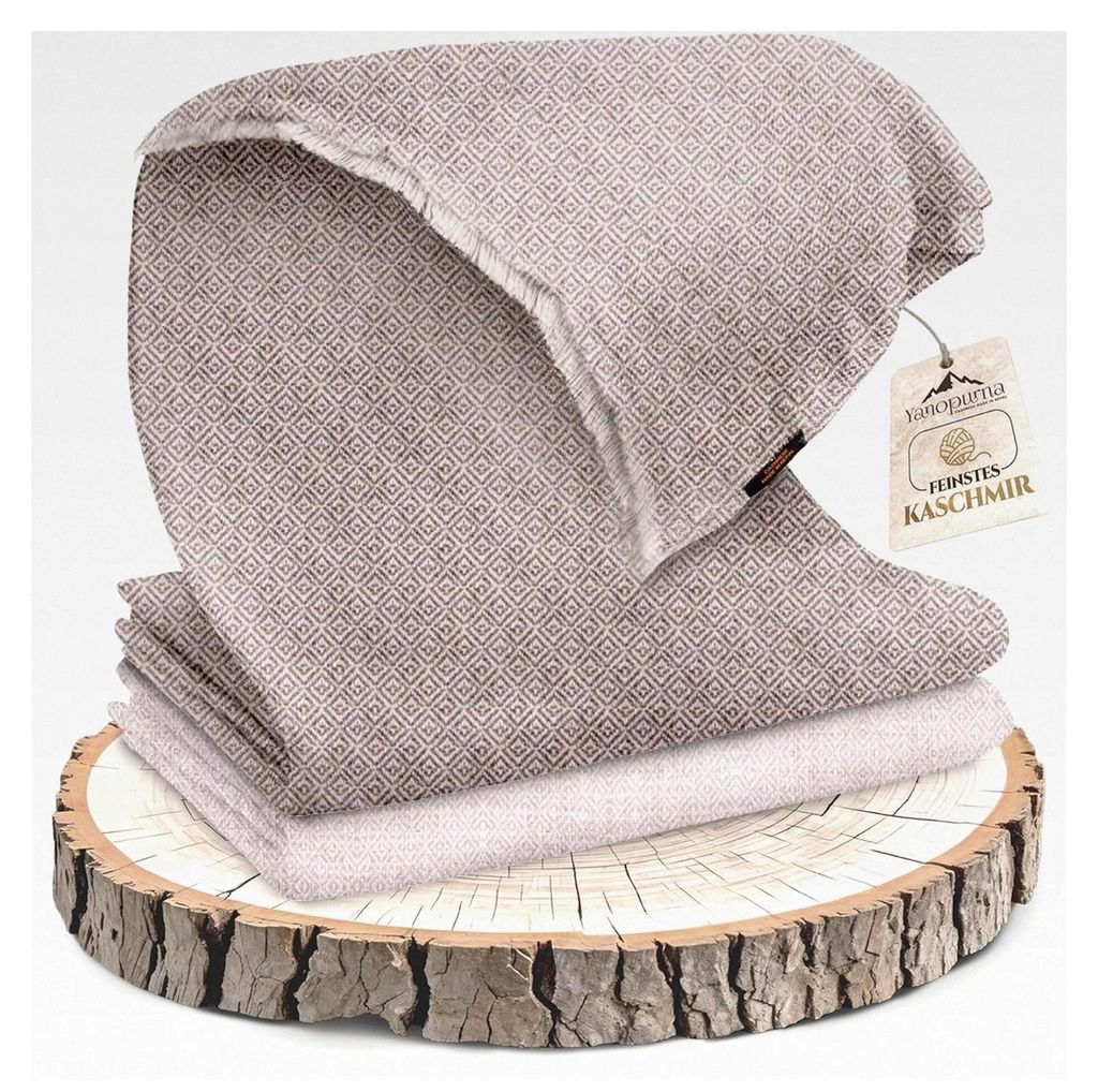 Kaschmirdecke – Handgewebte Sofaüberwurfdecke aus 100% Kaschmirwolle – 135 x 270 cm Weiche und gemütliche Kuscheldecke für Couch und Stuhl ...