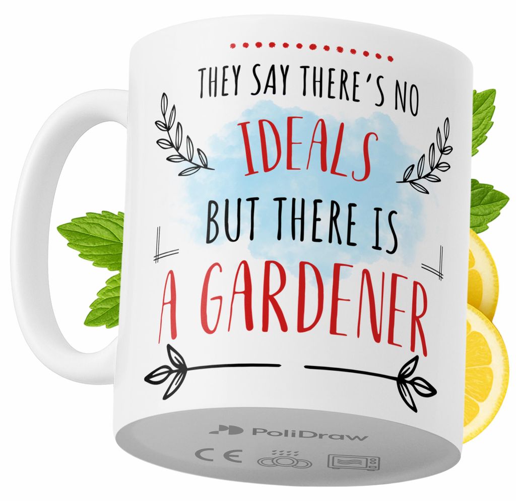 Lustiger Kaffee- oder Teebecher für Gärtner mit witzigem Textdesign - ideal für Geburtstage, Namenstage, Feiertage und besondere Anlässe. Hochw...