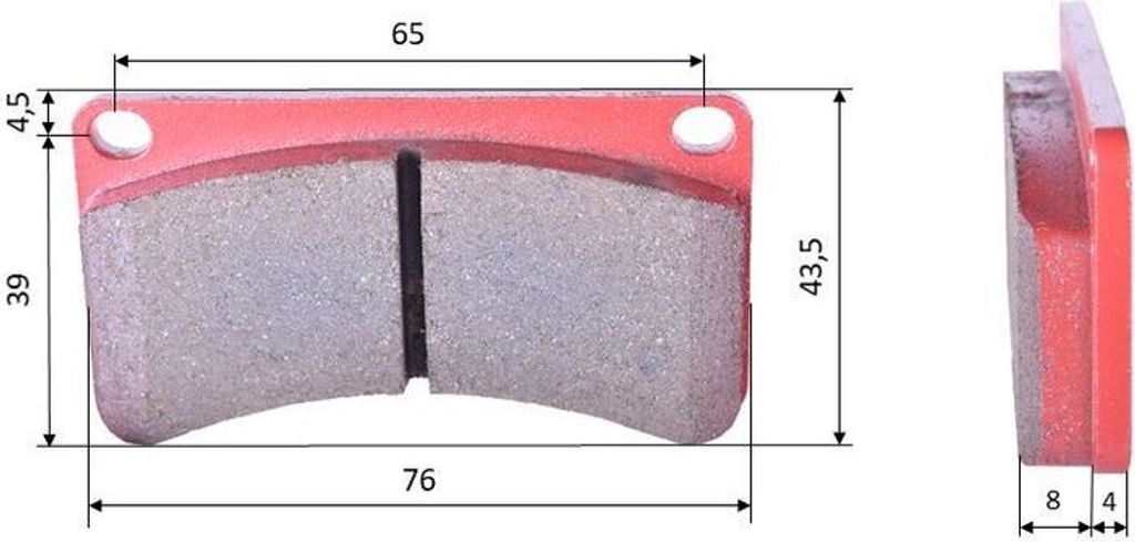 Satz Bremsbeläge (2 Stück), für Wildkart Gatling, hinten (414)